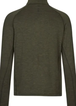 Seeland Metsästysliivit/Fleeceliivit^Peak Half-Zip Pine Green Melange