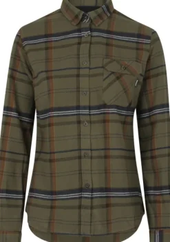 Seeland Metsästyspaidat^Skye Flannel Shirt naisten paita, Grape Leaf/Terracotta Check