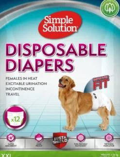 Simple Solution Narttujen Ja Urosten Suojat^Disposable Diapers nartun suojat, XXL, 12 kpl
