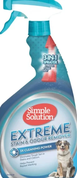 Simple Solution Extreme Stain & Odour Remover hajun- ja tahranpoistoaine, 945 ml| Koiranomistajan Tarvikkeet