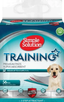 Simple Solution Koiranpentujen Tarvikkeet^Training Premium Pads pennun lattiasuojat, 56 kpl