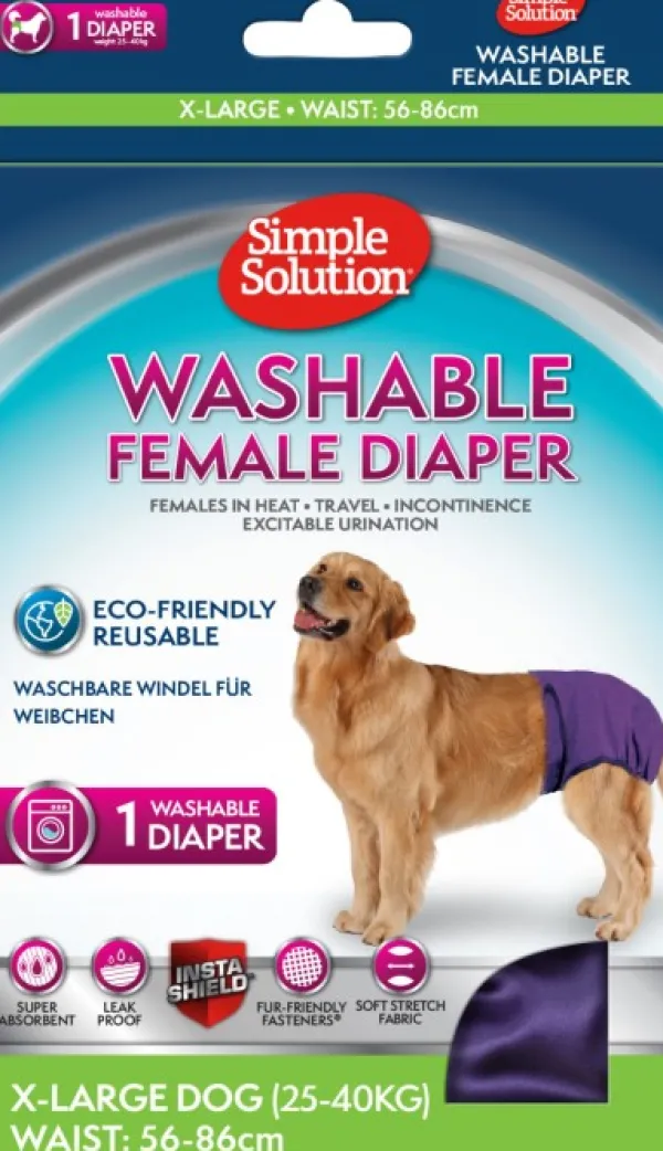 Simple Solution Narttujen Ja Urosten Suojat^Washable Female Diaper nartun suoja, Extra Large