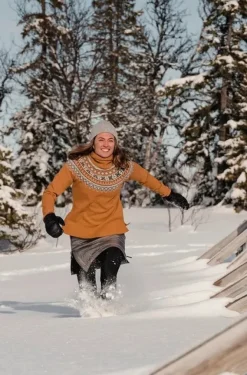 Skhoop Scandinavian Roll Neck villapaita, Blue Denim| Pitkähihaiset Paidat