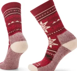 Smartwool Smartwoo Everyday Cozy Lodge Crew naisten sukat, punainen| Sukat