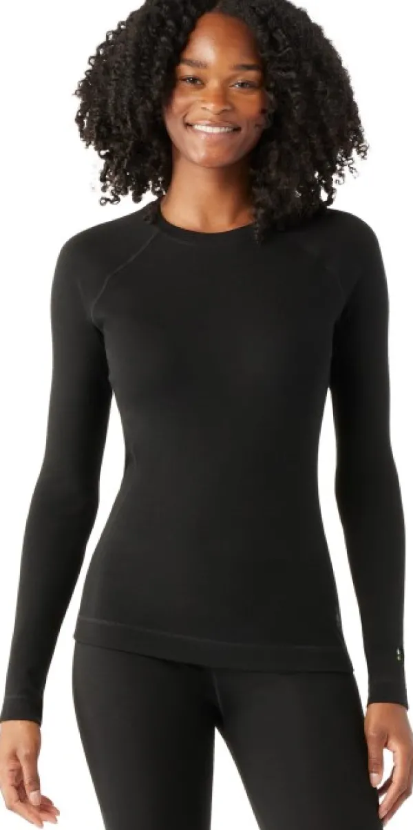 Smartwool Pitkähihaiset Paidat^Classic Thermal Merino naisten merinokerrasto, musta