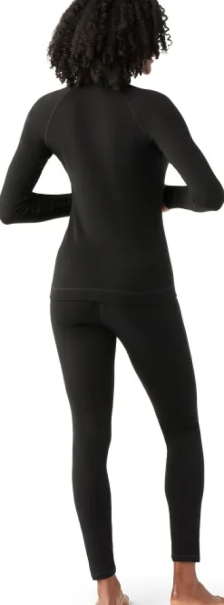 Smartwool Pitkähihaiset Paidat^Classic Thermal Merino naisten merinokerrasto, musta