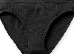 Smartwool Seamless Bikini saumattomat merinovillaiset alushousut, musta| Alusvaatteet