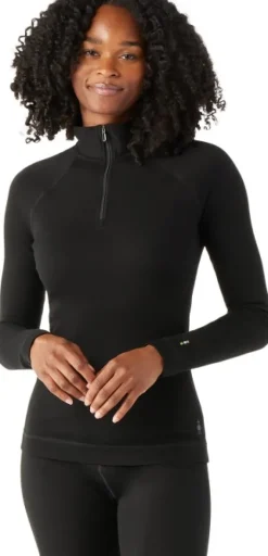 Smartwool Hupparit, Fleecet Ja Välipaidat^W's Classic Thermal Merino 1/4 Zip Black