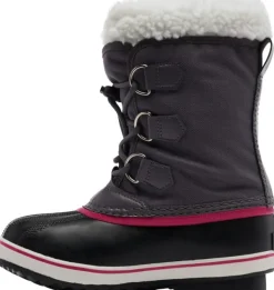 Sorel Lasten Kengät^Kids Yoot Pac Nylon WaterProof lasten talvikenkä, pinkki/musta