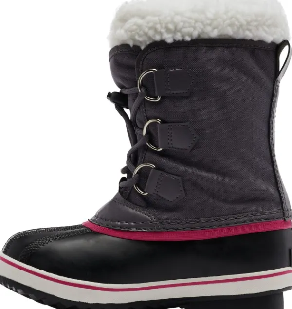 Sorel Lasten Kengät^Kids Yoot Pac Nylon WaterProof lasten talvikenkä, pinkki/musta