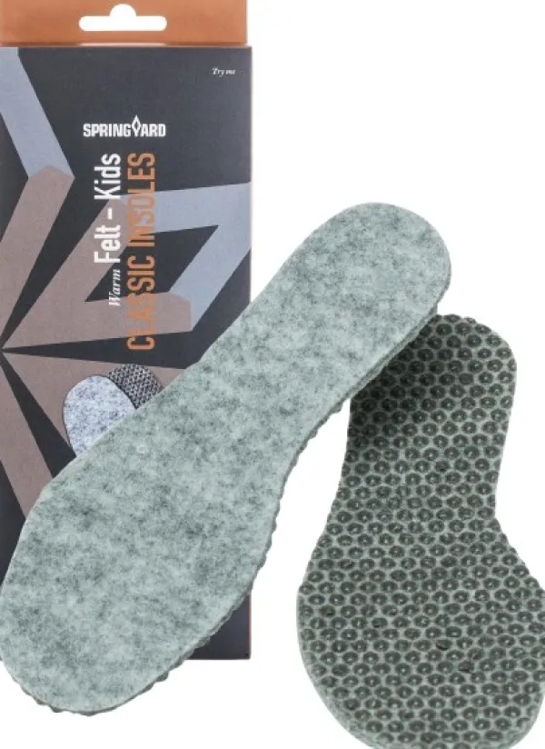 Springyard Felt - lasten, harmaa| Kengänhoito