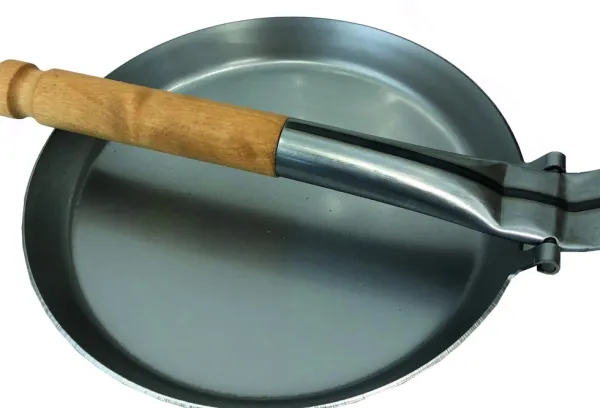 Stabilotherm Stabilotherm-paistinpannu taittuvalla puukahvalla, 21 cm| Avotulelle