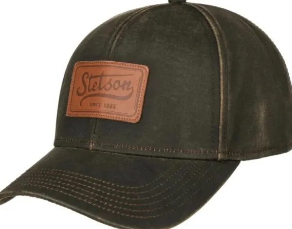 Stetson Baseball Cap CO/PES Leather Patch Brown| Päähineet, huivit ja kaulurit/Lippikset