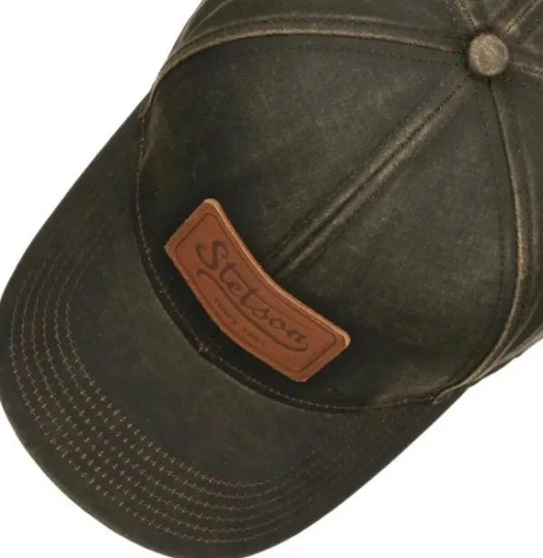 Stetson Baseball Cap CO/PES Leather Patch Brown| Päähineet, huivit ja kaulurit/Lippikset