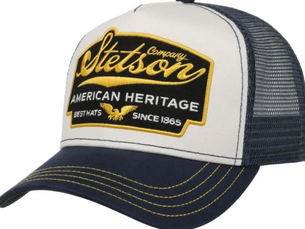 Stetson Trucker Cap American Heritage lippalakki, sininen/valkoinen| Päähineet, huivit ja kaulurit/Lippikset