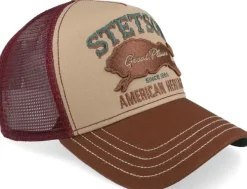 Stetson Trucker Cap Great Plains Brown/Wine| Päähineet, huivit ja kaulurit/Lippikset