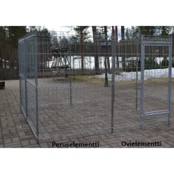 Koiratarhat ja kopit Suomi-koiratarhan ovielementti| Koiratarhat Ja Tarhaelementit