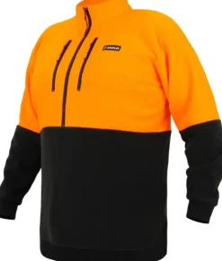 Swazi Hi-Vis Bush Shirt fleecepusero, oranssi/musta| Koiranohjaajan Vaatteet