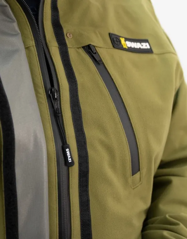 Swazi Kagoule anorakki metsästykseen, maastonvihreä| Metsästystakit/Anorakit Metsälle