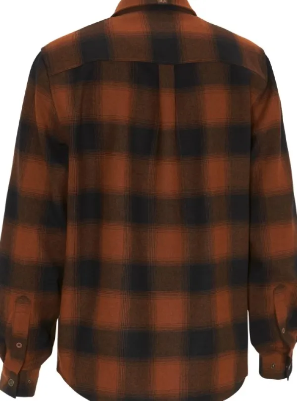 Swedteam Koiranohjaajan Vaatteet^Lynx Wool Shirt kauluspaita, Dark Orange