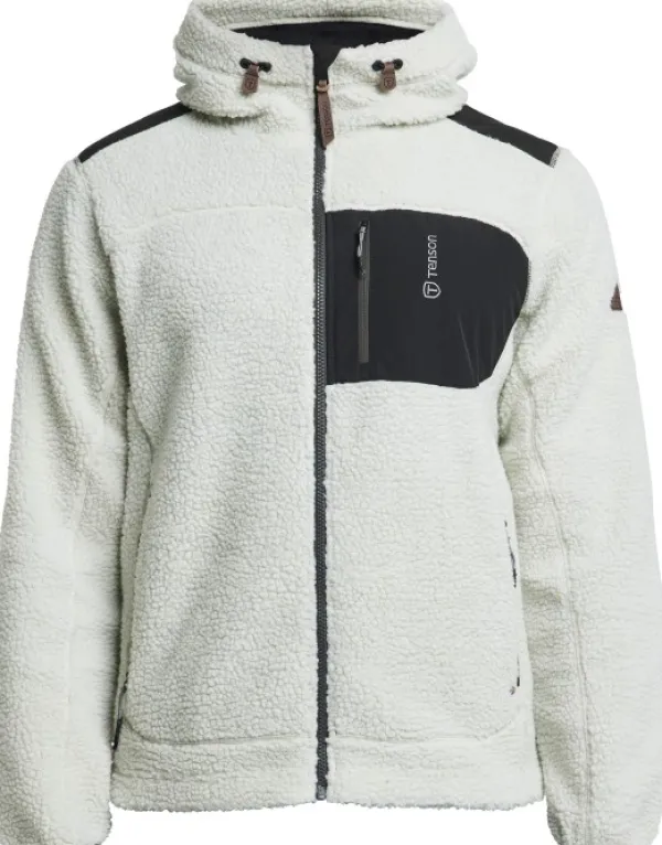 Tenson Himalaya Teddy Fleece Hood fleecetakki, Oyster Mushroom| Hupparit, Fleecet Ja Välipaidat