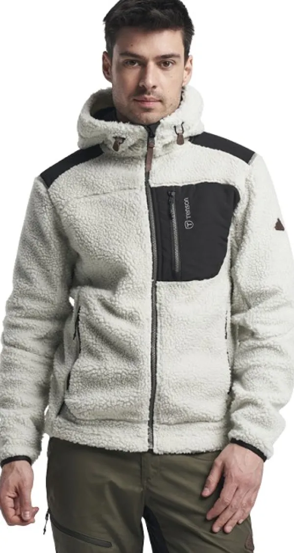 Tenson Himalaya Teddy Fleece Hood fleecetakki, Oyster Mushroom| Hupparit, Fleecet Ja Välipaidat