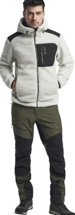 Tenson Himalaya Teddy Fleece Hood fleecetakki, Oyster Mushroom| Hupparit, Fleecet Ja Välipaidat