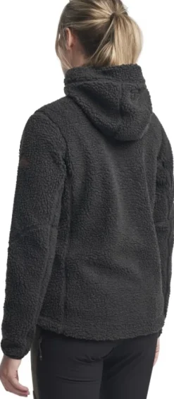 Tenson Himalaya Teddy Fleece Hood naisten fleecetakki, Pirate Black| Hupparit, Fleecet Ja Välipaidat