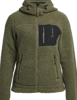 Tenson Hupparit, Fleecet Ja Välipaidat^Himalaya Teddy Fleece Hood naisten fleecetakki, Grape leaf