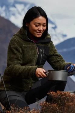 Tenson Hupparit, Fleecet Ja Välipaidat^Himalaya Teddy Fleece Hood naisten fleecetakki, Grape leaf