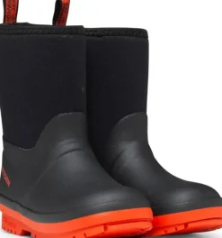 Tretorn Kuling Neoprene lasten vuorelliset saappaat, musta/oranssi| Lasten Kengät