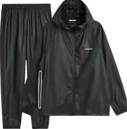 Tretorn Packable Rainbreaker Set Unisex sadeasu, Black| Sadevaatteet