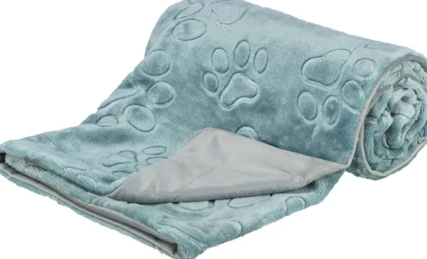 Trixie Barry Filt Soft Plysch 100 x 75 cm sininen/harmaa| Tyynyt Ja Peitot