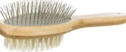 Trixie Turkinhoito^Borste Dubbel Bambu Wireborst kaksipuolinen harja, 6 x 22 cm