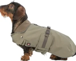 Trixie Hermy 2 in 1 Dachshund koiran takki, 28 cm, Olive Green| Talvitakit