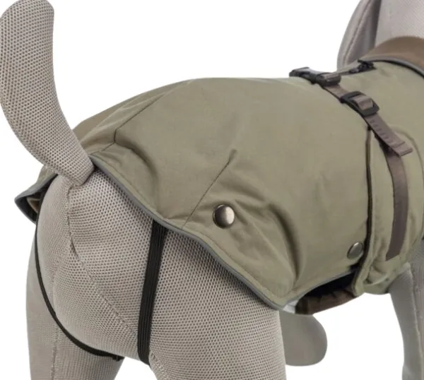 Trixie Hermy 2 in 1 Dachshund koiran takki, 28 cm, Olive Green| Talvitakit