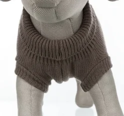 Trixie Neuletakit^Kenton Pullover koiran villapaita, 55-60 cm, harmaanruskea
