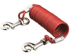 Trixie kiinnitysvaijeri kierrejousella, 5m| Koiranpentujen Tarvikkeet