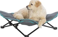 Trixie koiran retkisänky, 88 x 32 x 88cm, tummanharmaa/petrooli| Koiranpedit