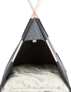 Trixie Tipi Filt koiran tiipii 70 × 70 × 70 cm, tummanharmaa| Koiranpedit