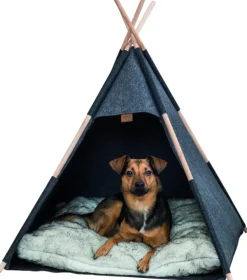 Trixie Tipi Filt koiran tiipii 70 × 70 × 70 cm, tummanharmaa| Koiranpedit