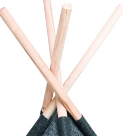 Trixie Tipi Filt koiran tiipii 70 × 70 × 70 cm, tummanharmaa| Koiranpedit