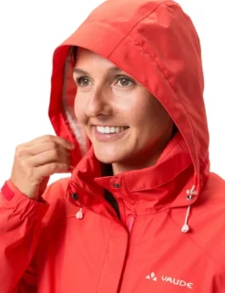 Vaude Sadevaatteet^Escape Bike Light Jacket naisten ulkoilutakki, punainen