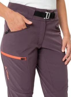 Vaude Tekoa Biobased Pants naisten vaellushousut, violetti| Retkeilyhousut