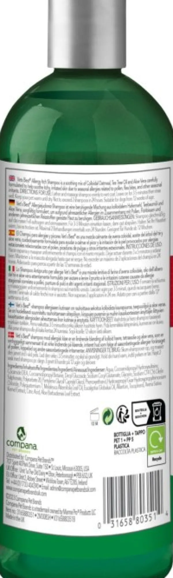 Vetu0027s Best Turkinhoito^Vet's Best Allergy Itch Relief Shampoo 500 ml