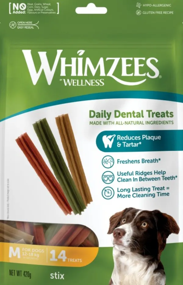 Whimzees Makupalat^Stix M hammashoitoherkku, 14 kpl