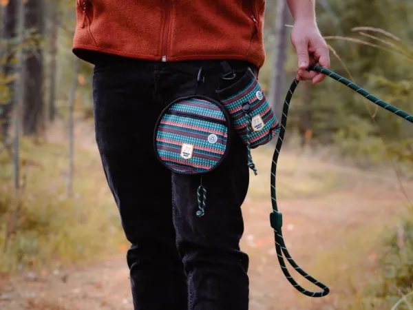 Woolly Wolf Taluttimet^Rope Leash köysitalutin, Raven Black