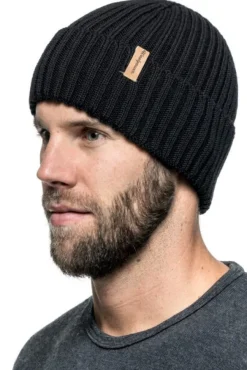 Woolpower Beanie Rib Black| Päähineet, huivit ja kaulurit/Pipot Ja Lakit