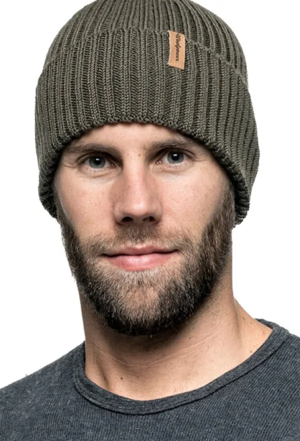 Woolpower Metsästysasusteet/Metsästyspipot^Beanie Rib Pine green
