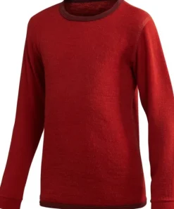 Woolpower Crewneck + Long Johns 200 Kids lasten kerrasto, Autumn Red| Lasten Alusasut Ja Kerrastot